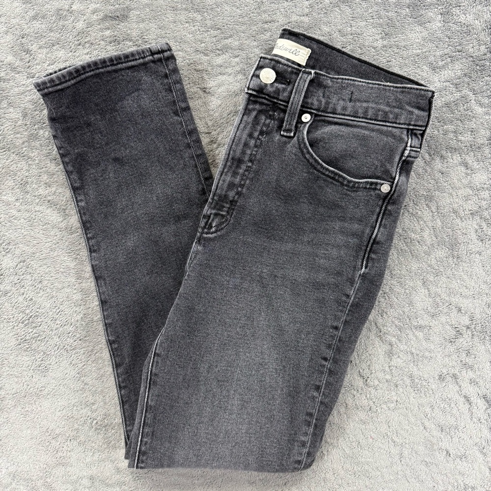 Madewell The Perfect Vintage Jean Black Wash Straight Leg 26